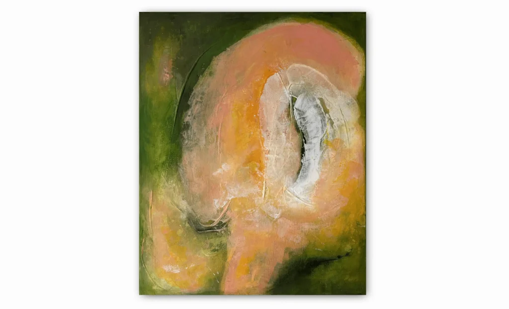 abstraktní zelený obraz