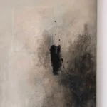 šedo-černý abstraktní obraz