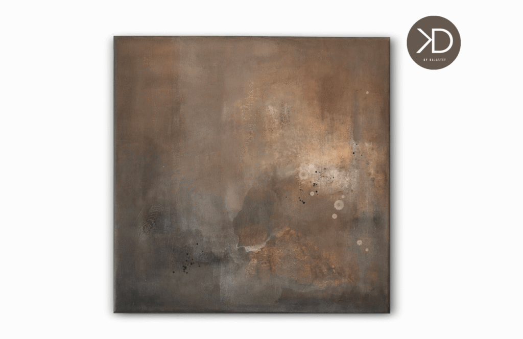 hnědý abstraktní obraz