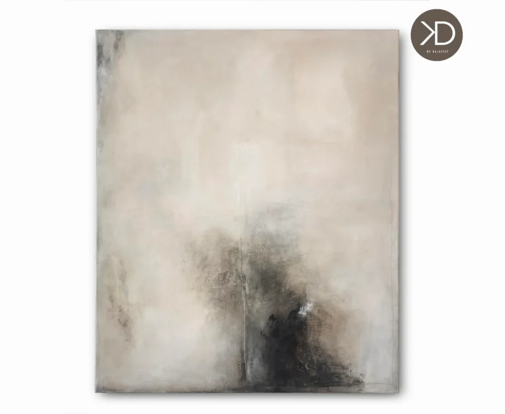 šedo-černý abstraktní obraz