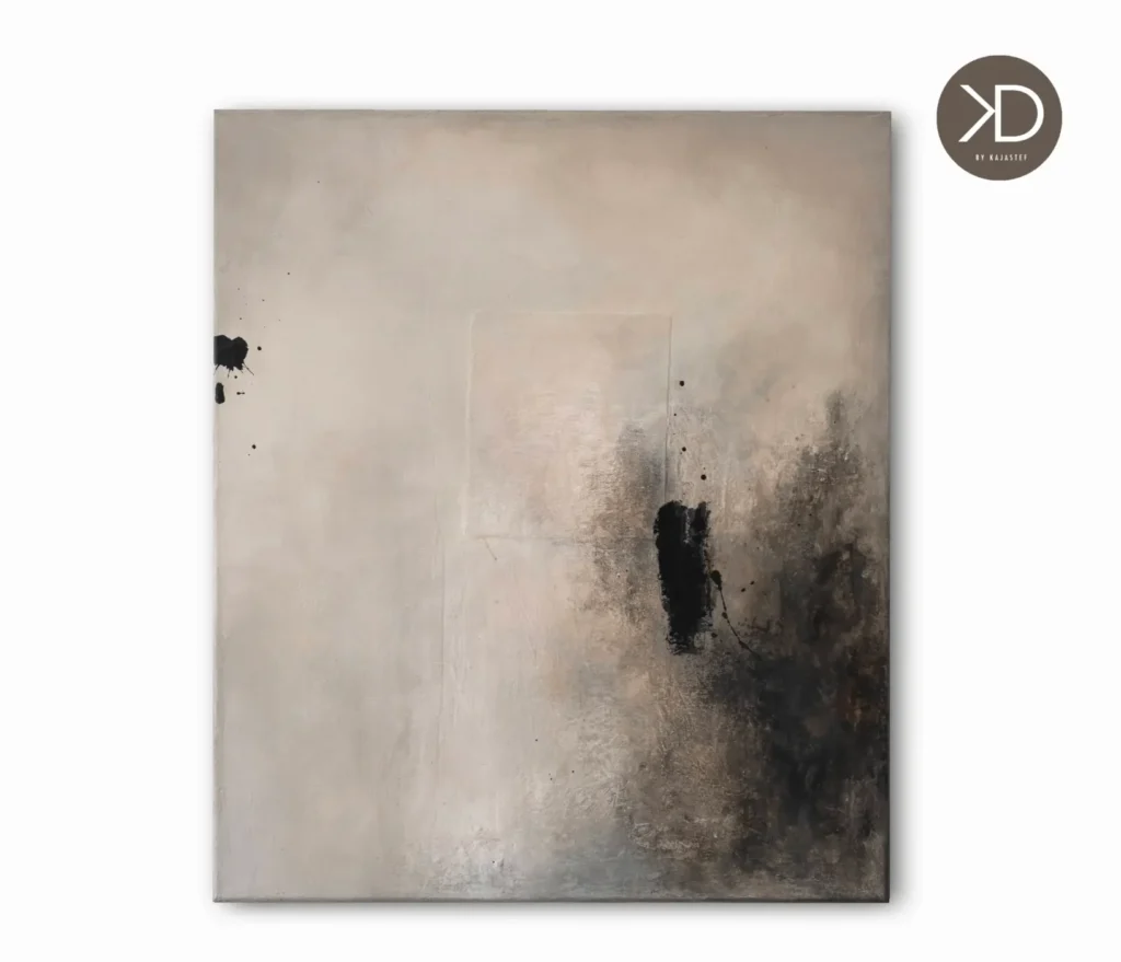 šedo-černý abstraktní obraz